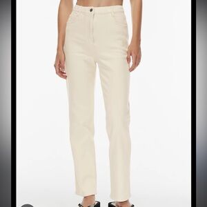 NWT Aritzia Wilfred Free Melina Pant in Cream size 6